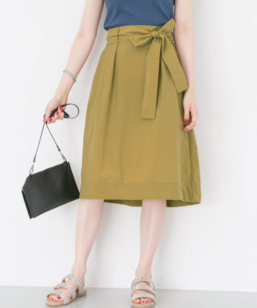 URBAN RESEARCH(アーバンリサーチ)の「撥水スカート(スカート・レディース・ベージュ/キャメル/ピンク・FREE)」の7枚目の写真