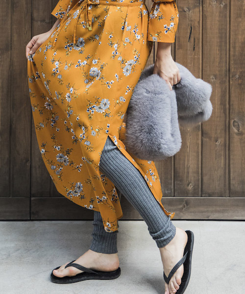 Emma Taylor(エマテイラー)の「【STYLEBAR】ニットリブレギンス(レギンス/スパッツ)」|グレー