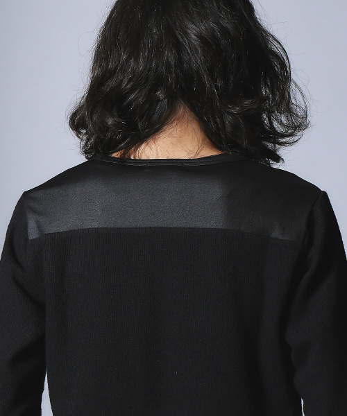 5351 POUR LES HOMMES（ゴーサンゴーイチプールオム）の「リブパイルダブルフェイスプルオーバー（Tシャツ/カットソー・メンズ・カーキ/ブラック/オフホワイト・44/46/48）」の7枚目の写真