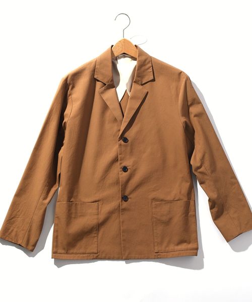 SHIPS（シップス）の「SU: コットン 3Bジャケット（テーラードジャケット・メンズ・キャメル/ネイビー・SMALL/LARGE/MEDIUM）」の2枚目の写真