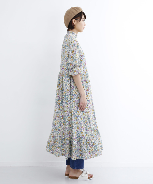 MERLOT（メルロー）の「花柄キャンディスリーブワンピース1473（ワンピース・レディース・ブラック/グリーン/ホワイト・FREE）」の13枚目の写真