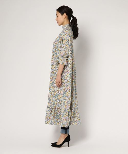 MERLOT（メルロー）の「花柄キャンディスリーブワンピース1473（ワンピース・レディース・ブラック/グリーン/ホワイト・FREE）」の5枚目の写真