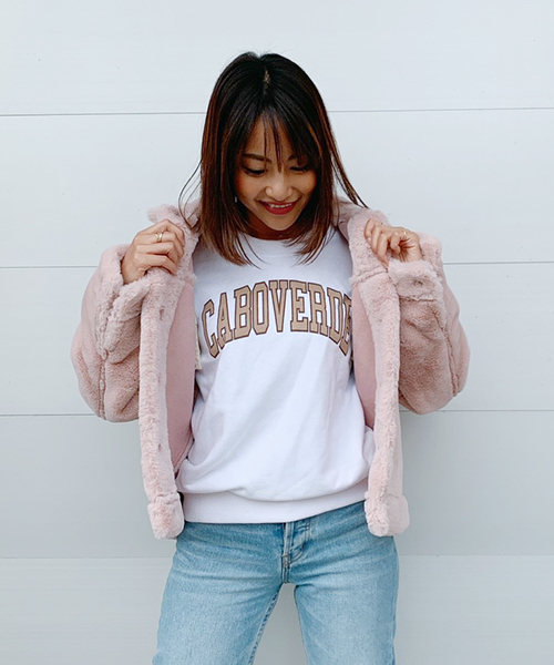 Vicente(ヴィセンテ)の「CABOVERDEプリントスウェット(スウェット)」|ホワイト