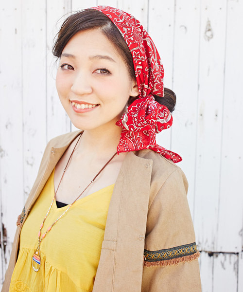 チャイハネ(チャイハネ)の「【チャイハネ】ドロップビーズネックレス(ネックレス・レディース・ブルー/レインボー/アクア・FREE)」の9枚目の写真