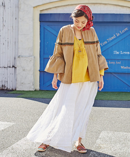 チャイハネ(チャイハネ)の「【チャイハネ】ドロップビーズネックレス(ネックレス・レディース・ブルー/レインボー/アクア・FREE)」の10枚目の写真