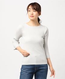un dix cors | ワイドリブフレアスリーブニット(ニット/セーター)
