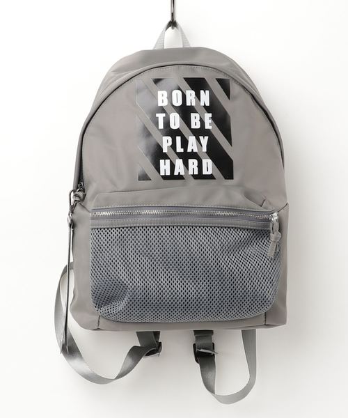 SPIGA(スピーガ)の「ロゴ入りナイロンリュック(バックパック/リュック・レディース・ブラック/グレー・FREE)」の9枚目の写真