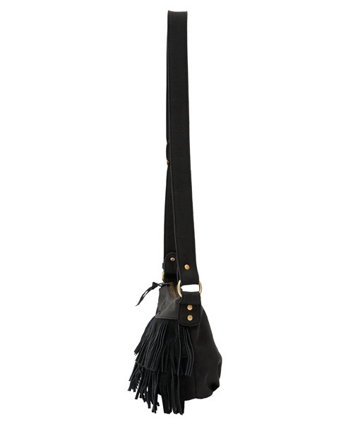 X-girl（エックスガール）の「FRINGE SHOULDER BAG（ショルダーバッグ・レディース・ブラック/ブラウン・ONE SIZE）」の3枚目の写真