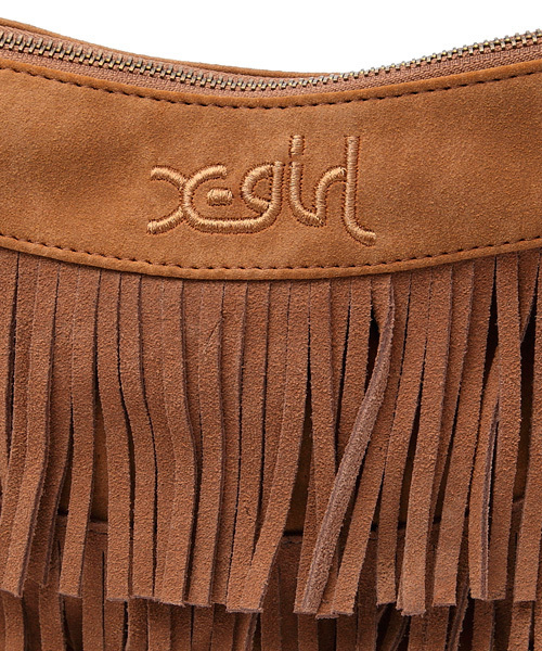 X-girl（エックスガール）の「FRINGE SHOULDER BAG（ショルダーバッグ・レディース・ブラック/ブラウン・ONE SIZE）」の8枚目の写真
