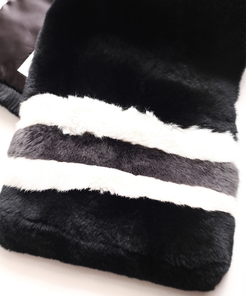 未使用 shareef ラビット FUR MUFFLER ¥26400｜メンズ 