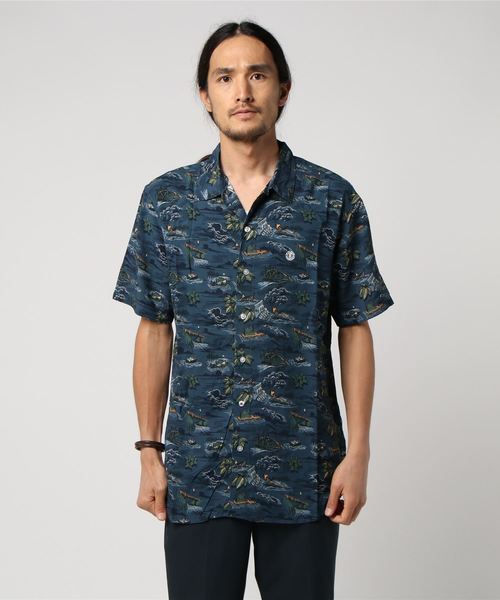ELEMENT(エレメント)の「ELEMENT メンズ WENDEL ALOHA SS 半袖シャツ(シャツ/ブラウス・メンズ・レッド/ブルー・MEDIUM/LARGE/X-LARGE)」の2枚目の写真