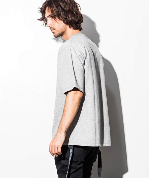 NUMBER (N)INE DENIM(ナンバーナインデニム)の「NUMBER (N)INE DENIM(ナンバーナインデニム)サイドテープ付フロントロゴビッグTシャツ(Tシャツ/カットソー・メンズ・ブラック/グレー/カーキ・SMALL/MEDIUM/LARGE)」の9枚目の写真