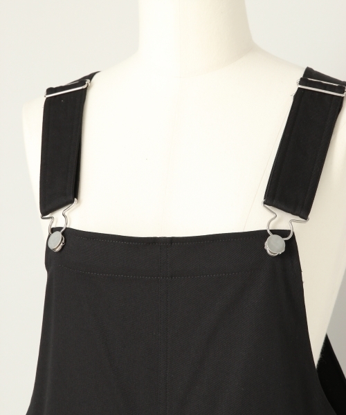 LOWRYS FARM（ローリーズファーム）の「コットンオーバーオール 　805081（サロペット/オーバーオール・レディース・ブラック・LARGE/MEDIUM）」の5枚目の写真