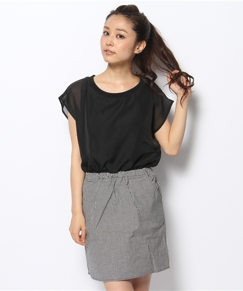 Chico（チコ）の「ｵｰｶﾞﾝｼﾞｰSETOP（ワンピース・レディース・ホワイト/イエロー/ブラック・FREE）」の2枚目の写真