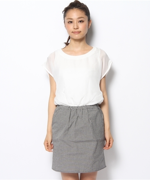 Chico（チコ）の「ｵｰｶﾞﾝｼﾞｰSETOP（ワンピース・レディース・ホワイト/イエロー/ブラック・FREE）」の4枚目の写真