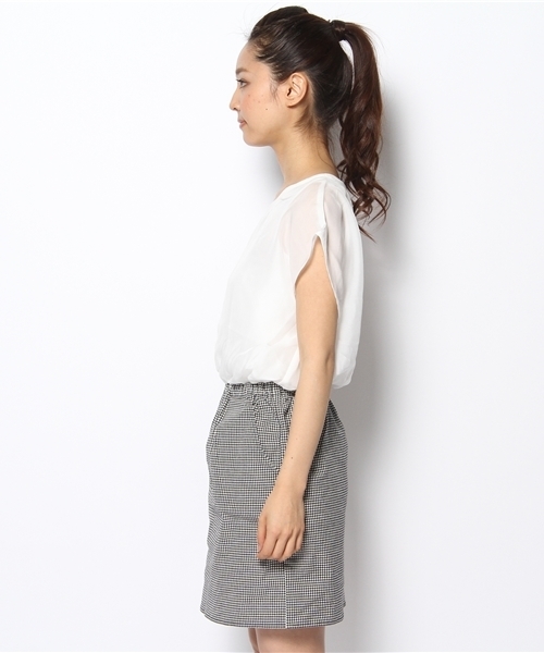 Chico（チコ）の「ｵｰｶﾞﾝｼﾞｰSETOP（ワンピース・レディース・ホワイト/イエロー/ブラック・FREE）」の5枚目の写真