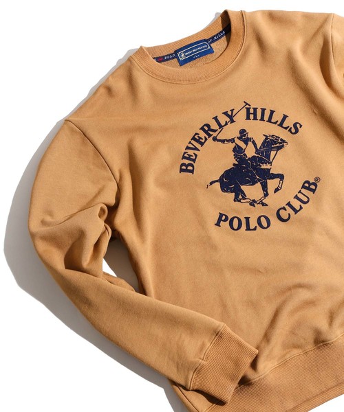 WEGO(ウィゴー)の「∴WEGO/ビバリーヒルズポロクラブ別注ロゴプルオーバー(スウェット・メンズ・ベージュ/オフホワイト・MEDIUM/LARGE)」の2枚目の写真