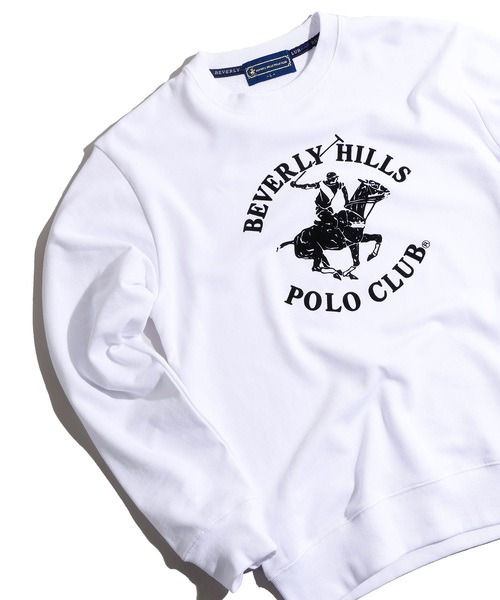 WEGO(ウィゴー)の「∴WEGO/ビバリーヒルズポロクラブ別注ロゴプルオーバー(スウェット・メンズ・ベージュ/オフホワイト・MEDIUM/LARGE)」の1枚目の写真