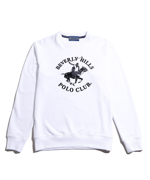 WEGO(ウィゴー)の「∴WEGO/ビバリーヒルズポロクラブ別注ロゴプルオーバー(スウェット・メンズ・ベージュ/オフホワイト・MEDIUM/LARGE)」の9枚目の写真