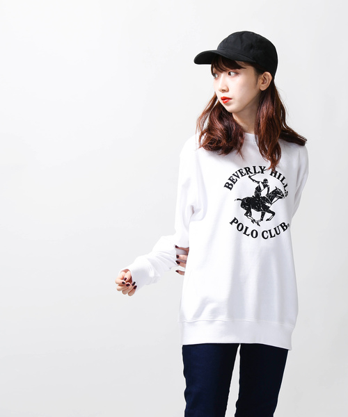 WEGO(ウィゴー)の「∴WEGO/ビバリーヒルズポロクラブ別注ロゴプルオーバー(スウェット・メンズ・ベージュ/オフホワイト・MEDIUM/LARGE)」の17枚目の写真