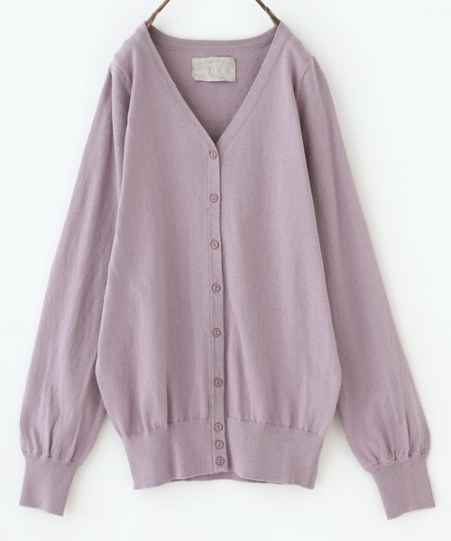 n'OrLABEL（ノアールレーベル）の「『シンプルVネックカーデ』（カーディガン/ボレロ・レディース・チャコールグレー/ブラック/アッシュブラウン/ネイビー/レッド/カーキ/杢グレー/グリーン系その他/ブルー系その他/レッド系その他/ロイヤルブルー/ワイン/ターメリック/コーラルピンク/オートミール/ブルー系その他2/スモークピンク/ライトブルー/イエロー/スカイブルー/オレンジ系その他/ラベンダー/マジェンタ/グレイッシュブルー・1/2）」の15枚目の写真