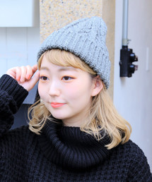 14+(C`vX)̃P[u҂݃[jbgX / knitcap(jbgLbv/r[j[)