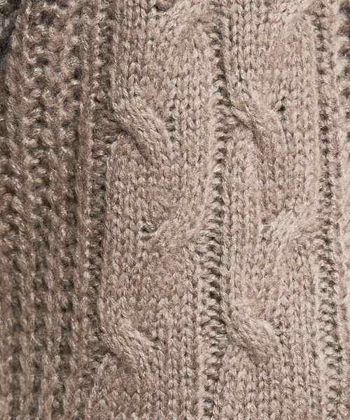 natural couture（ナチュラルクチュール）の「ケーブル柄カーデ（カーディガン/ボレロ・レディース・イエロー/アイボリー/ボルドー/モカ・FREE）」の14枚目の写真