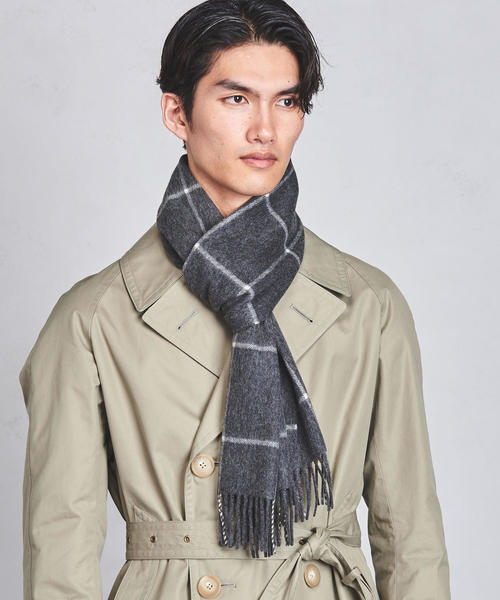 joshua elis ジョシュアエリス マフラー50×180 ウール100 酷 