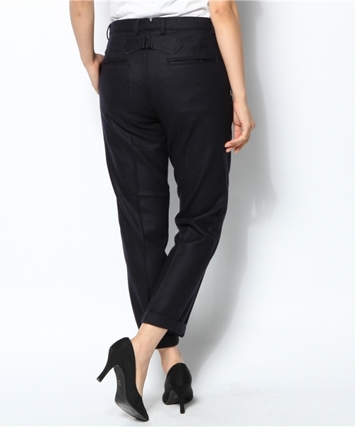 BEAMS BOY（ビームスボーイ）の「□BEAMS BOY / フラノ スラックス 9分（スラックス・レディース・グレー/ネイビー・0/1）」の4枚目の写真