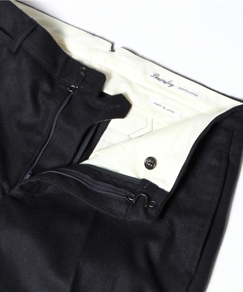 BEAMS BOY（ビームスボーイ）の「□BEAMS BOY / フラノ スラックス 9分（スラックス・レディース・グレー/ネイビー・0/1）」の9枚目の写真