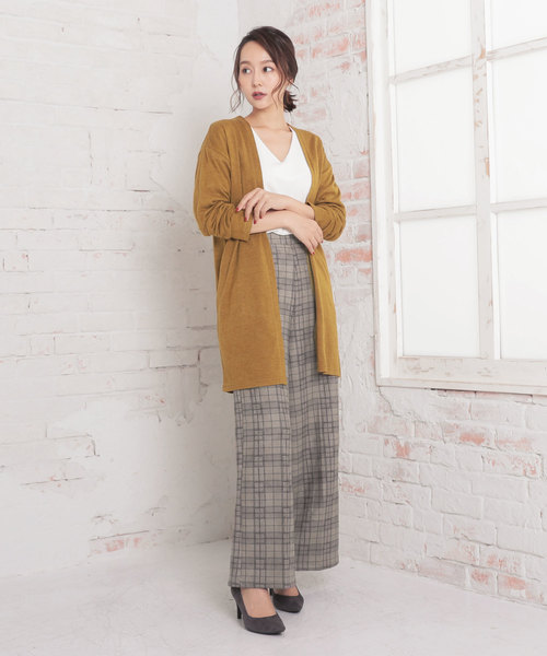 KOBE LETTUCE(コウベレタス)の「フェイクスエードワイドパンツ(その他パンツ・レディース・チャコールグレー/ブラック/ベージュ/アイボリー/ライトピンク/グレー系その他2/ホワイト系その他/グレー系その他/ベージュ系その他/ピンク系その他/オリーブ・FREE/M/L)」の16枚目の写真