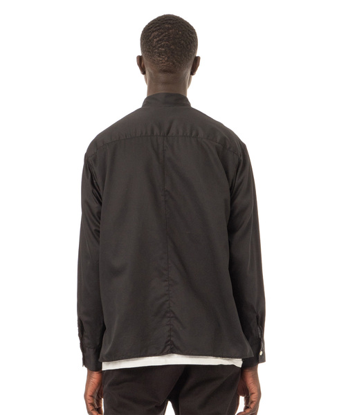 Sandinista(サンディニスタ)の「Military Sateen Shirt / サテンミリタリーシャツ(シャツ/ブラウス・メンズ・ブラック/オリーブ/その他1・SMALL/MEDIUM/LARGE)」の5枚目の写真