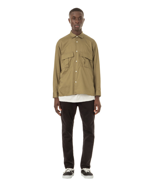 Sandinista(サンディニスタ)の「Military Sateen Shirt / サテンミリタリーシャツ(シャツ/ブラウス・メンズ・ブラック/オリーブ/その他1・SMALL/MEDIUM/LARGE)」の12枚目の写真