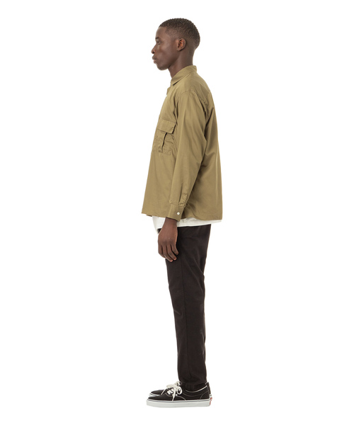 Sandinista(サンディニスタ)の「Military Sateen Shirt / サテンミリタリーシャツ(シャツ/ブラウス・メンズ・ブラック/オリーブ/その他1・SMALL/MEDIUM/LARGE)」の13枚目の写真