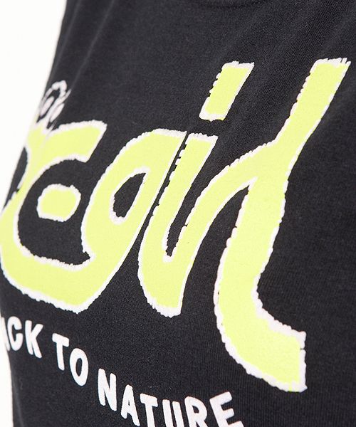 X-girl（エックスガール）の「CATERPILLAR LOGO S/S TEE（Tシャツ/カットソー・レディース・ホワイト/ブラック/アッシュグレー/オレンジ・2/1）」の7枚目の写真