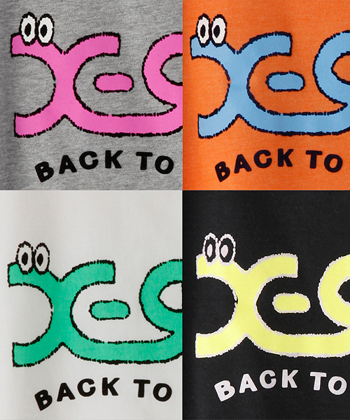 X-girl（エックスガール）の「CATERPILLAR LOGO S/S TEE（Tシャツ/カットソー・レディース・ホワイト/ブラック/アッシュグレー/オレンジ・2/1）」の8枚目の写真