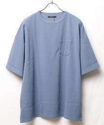 【Bl】梨地　ビッグシルエット半袖Tシャツ