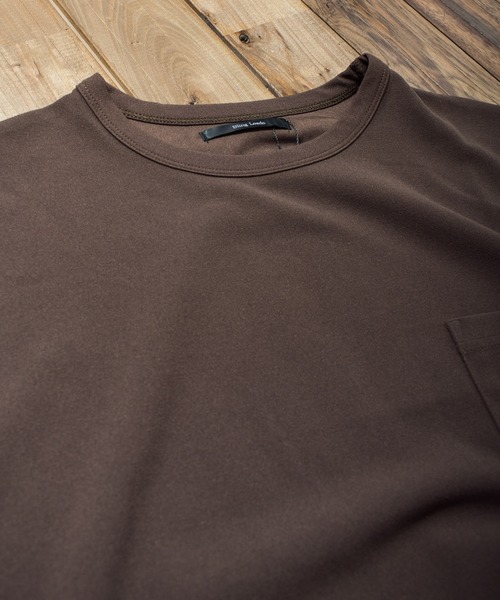 Bling Leads（ブリングリーズ）の「【Bl】梨地　ビッグシルエット半袖Tシャツ（Tシャツ/カットソー・レディース・ホワイト/ブラック/ベージュ/ネイビー/ブラウン/チャコールグレー/グレイッシュベージュ/ブルー/ライトグレー/チャコール/ミント・MEDIUM/LARGE）」の18枚目の写真