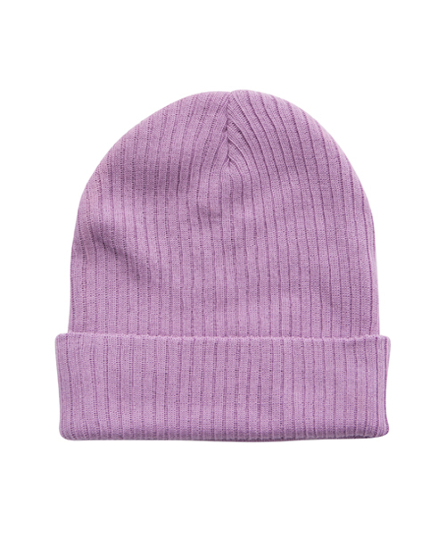 MILKFED.（ミルクフェド）の「BASIC KNITTED CAP（ニットキャップ/ビーニー・レディース・ブラック/アッシュグレー/ベージュ/ライトパープル/ライトグリーン・ONE SIZE）」の8枚目の写真