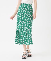 フラワードットロングスカート