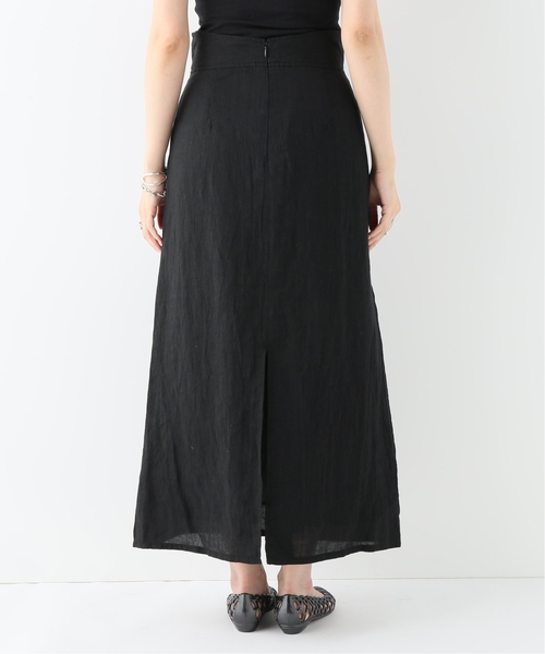 CITYSHOP(シティーショップ)の「リネンハイウエストスカート(スカート・レディース・ブラック・38/36)」の5枚目の写真