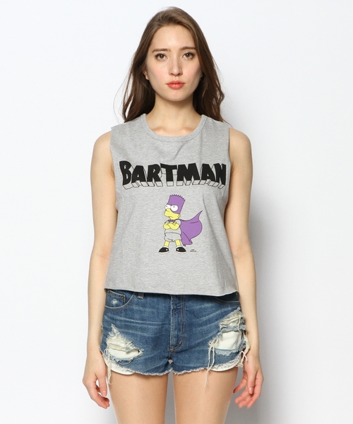 DANCE LB-03(ダンス エルビー・ゼロスリー)の「BARTMAN14 ノースリトップス(Tシャツ/カットソー・レディース・ホワイト系/グレー系/ブラック系・FREE)」の9枚目の写真