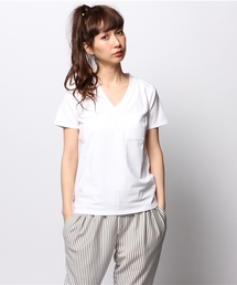 ROSE BUD | LCTT-14197 V/N S/S PKT-T(Tシャツ/カットソー)