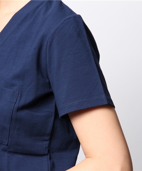 ROSE BUD(ローズバッド)の「LCTT-14197 V/N S/S PKT-T(Tシャツ/カットソー・レディース・ホワイト/ブラック/サンドベージュ/ネイビー・ONE SIZE)」の11枚目の写真