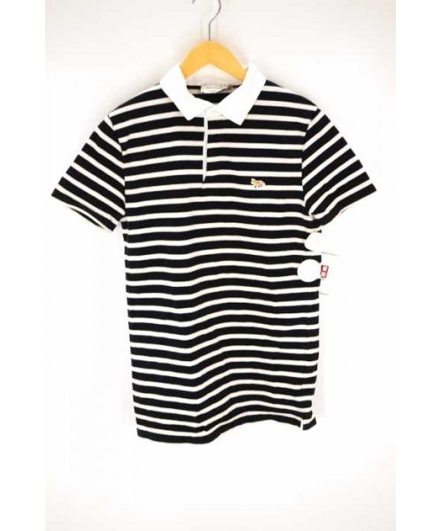 メゾンキツネ ボーダーポロシャツ メンズ サイズXS MAISON KITSUNE