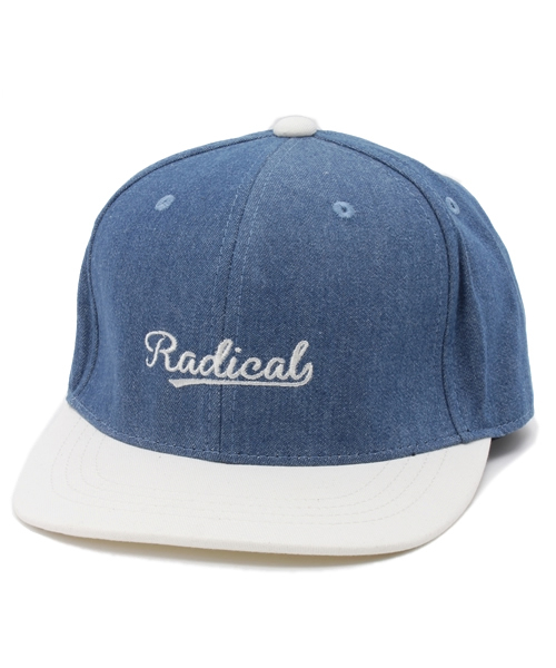 WEGO（ウィゴー）の「WEGO/デニムロゴBBキャップ（キャップ・メンズ・ホワイト/ネイビー/イエロー・FREE）」の2枚目の写真