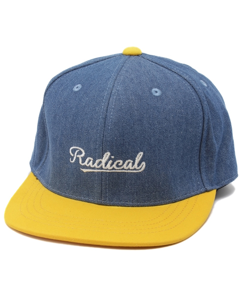 WEGO（ウィゴー）の「WEGO/デニムロゴBBキャップ（キャップ・メンズ・ホワイト/ネイビー/イエロー・FREE）」の3枚目の写真