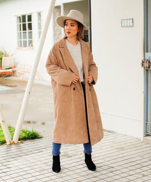 Holiday コーデュロイルーズチェスターコート Auntie Rosa Holiday オンラインストア レディスファッション通販