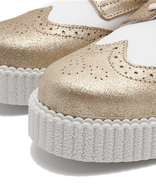 ROSE BUD（ローズバッド）の「(PINK SHOES)304 PELLE/GREASE WING TIP SNEAKER（スニーカー・レディース・シルバー/ゴールド・39/37/36/38）」の6枚目の写真