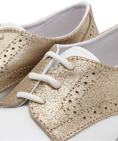 ROSE BUD（ローズバッド）の「(PINK SHOES)304 PELLE/GREASE WING TIP SNEAKER（スニーカー・レディース・シルバー/ゴールド・39/37/36/38）」の5枚目の写真